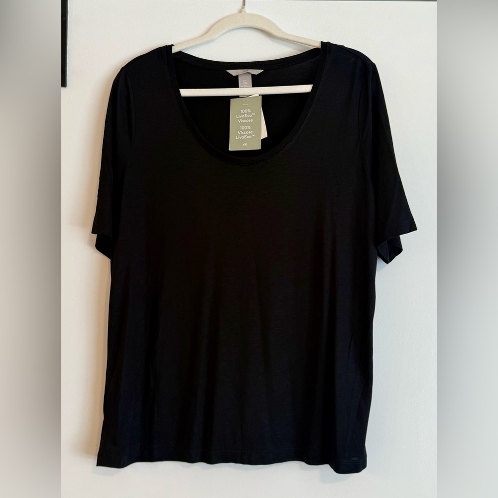 H&M Classic Black Short Sleeve Tee